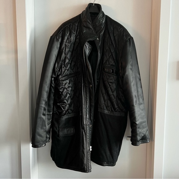 Greg Norman Lined Leather Jacket - Picture 13 of 14